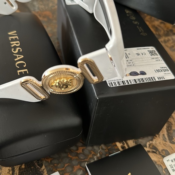 Versace White Sunglasses - Picture 9 of 10